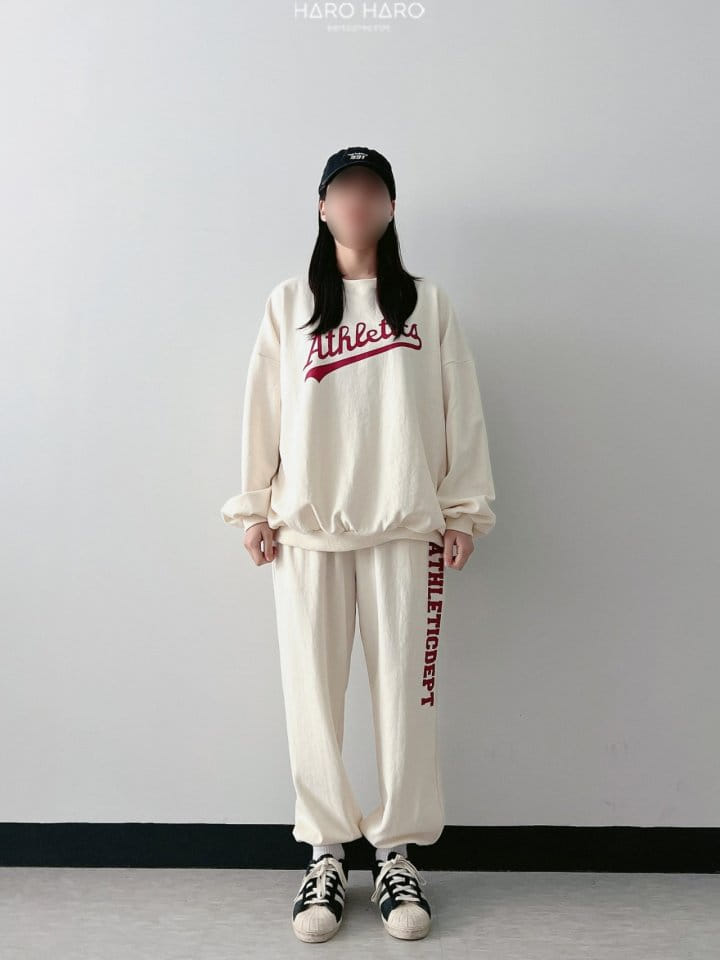 Haro Haro - Korean Children Fashion - #toddlerclothing - Adult Lettering Jogger Pants - 10