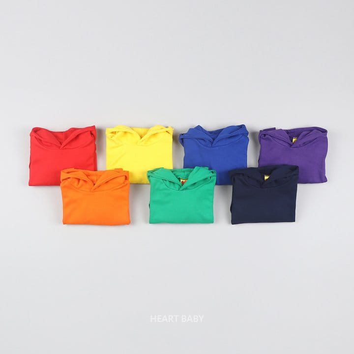 Heart Baby - Korean Children Fashion - #littlefashionista - Rainbow Hoody Tee