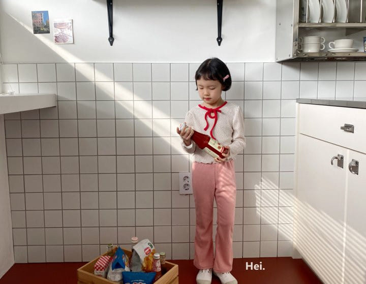 Hei - Korean Children Fashion - #Kfashion4kids - Terry Boots Cut Pants - 8