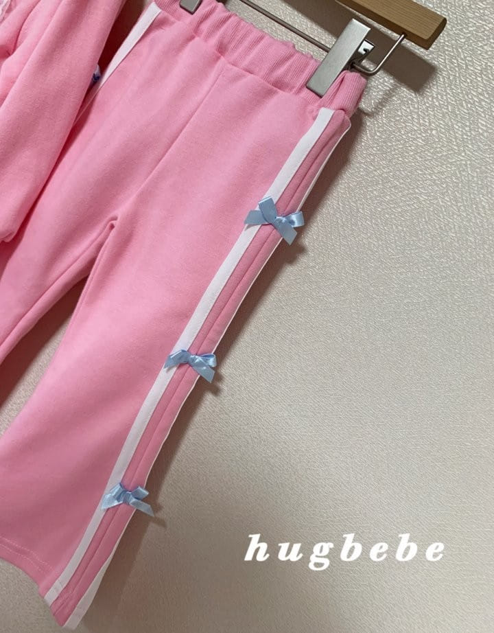 Hug Bebe - Korean Children Fashion - #magicofchildhood - Ribbon Bear Top Bottom Set - 9