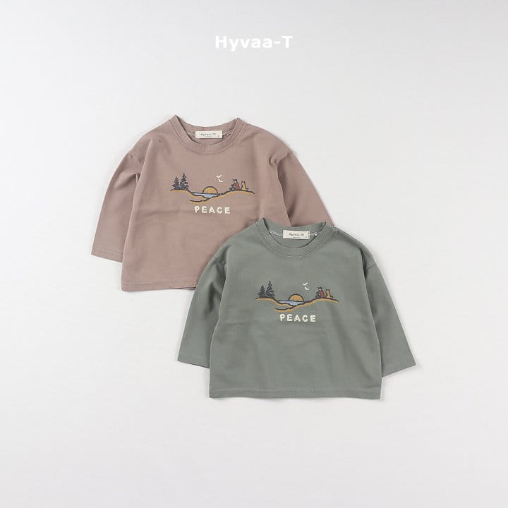 Hyvaa - Korean Children Fashion - #kidsshorts - Silk Peace Tee