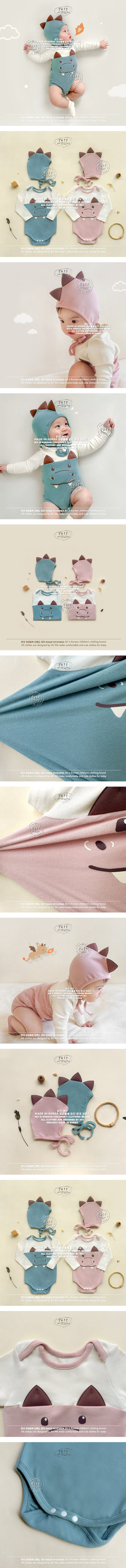 Ikii - Korean Baby Fashion - #babyoninstagram - Face Dragon Set ( Long Sleeve) - 2