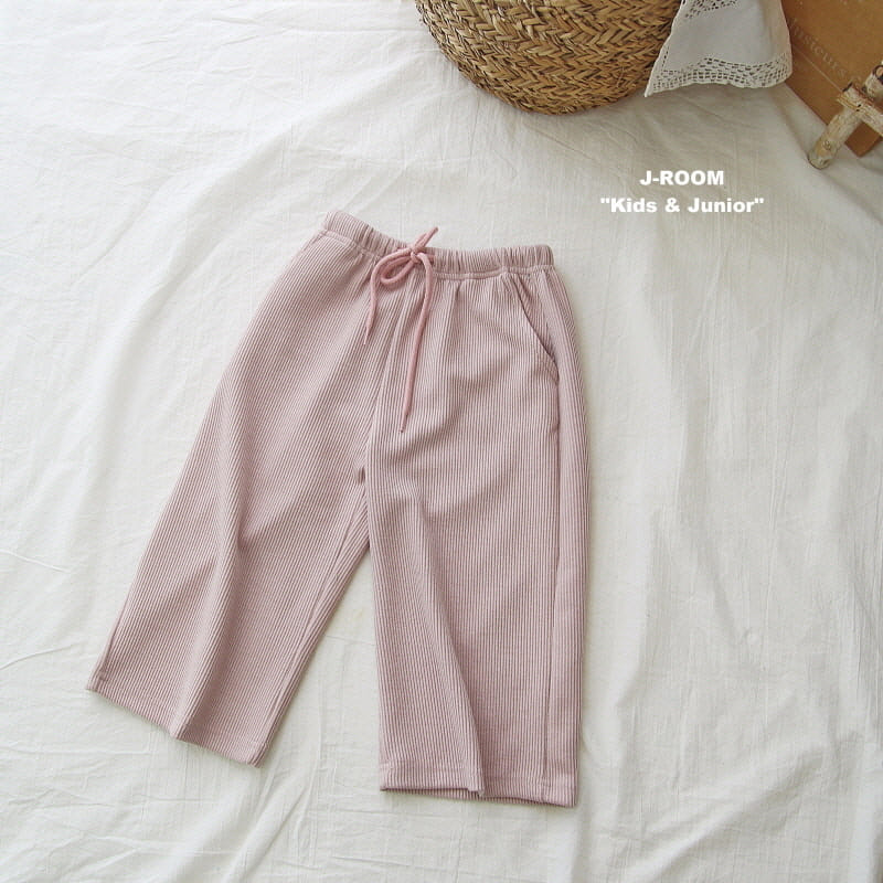 J-Room - Korean Children Fashion - #Kfashion4kids - Rib Wide Pants - 8