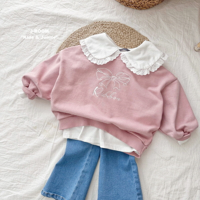 J-Room - Korean Children Fashion - #Kfashion4kids - Collar Lace Buddy Tee - 6