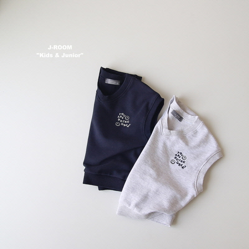 J-Room - Korean Children Fashion - #childofig - Smile Embriodery Vest - 3