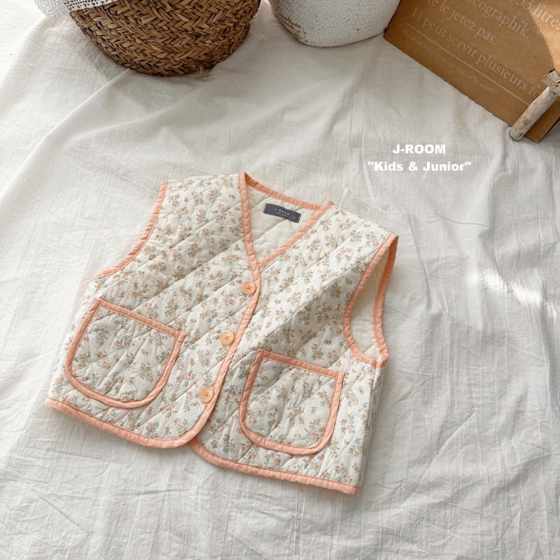J-Room - Korean Children Fashion - #discoveringself - Flower Piping Vest - 7