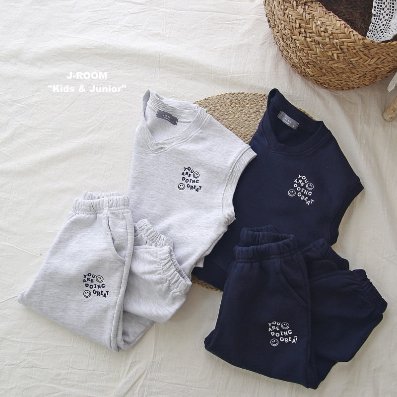 J-Room - Korean Children Fashion - #discoveringself - Smile Embriodery Vest - 6