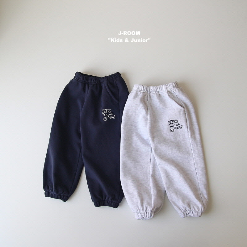 J-Room - Korean Children Fashion - #fashionkids - Embroidery Jogger Pants