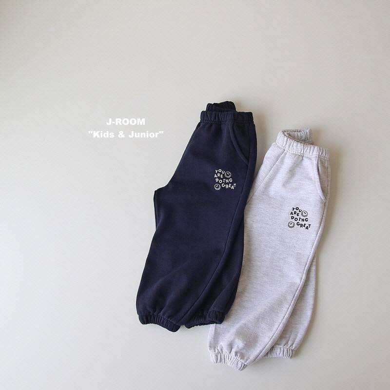 J-Room - Korean Children Fashion - #kidsshorts - Embroidery Jogger Pants - 2