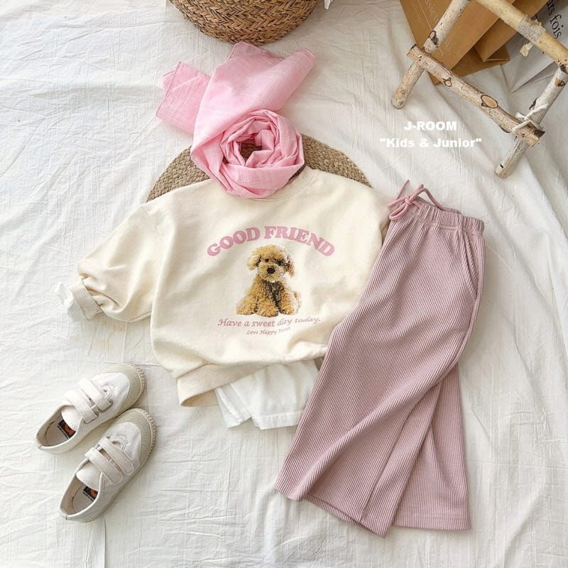 J-Room - Korean Children Fashion - #kidsstore - Rib Wide Pants - 6