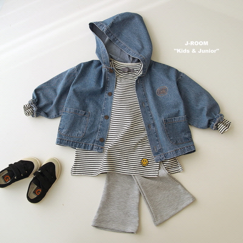 J-Room - Korean Children Fashion - #kidsstore - Embroidery Layered Long Tee - 5