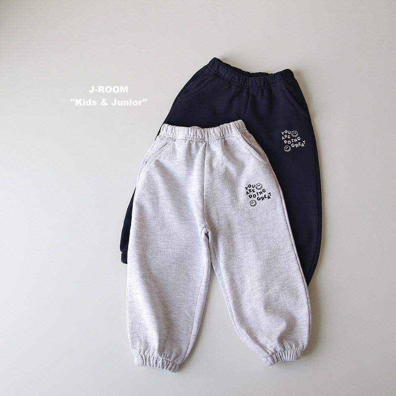 J-Room - Korean Children Fashion - #kidsstore - Embroidery Jogger Pants - 3