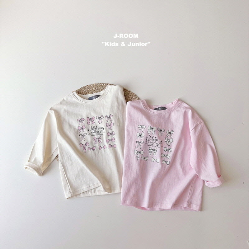 J-Room - Korean Children Fashion - #kidzfashiontrend - Ribbon Bio Washing Tee
