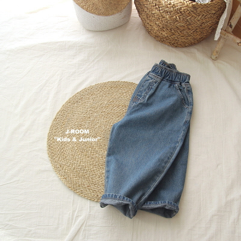 J-Room - Korean Children Fashion - #kidzfashiontrend - Tin Tin Baggy Denim Pants - 2