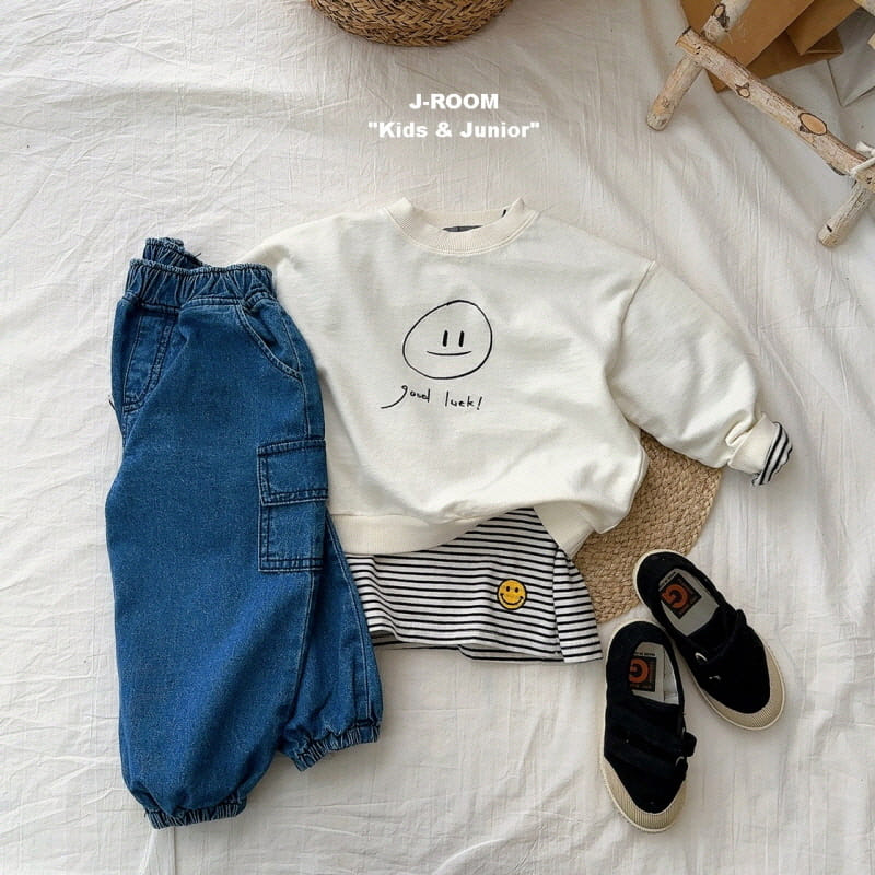 J-Room - Korean Children Fashion - #littlefashionista - Denim Gumbbang Jogger Pants - 8
