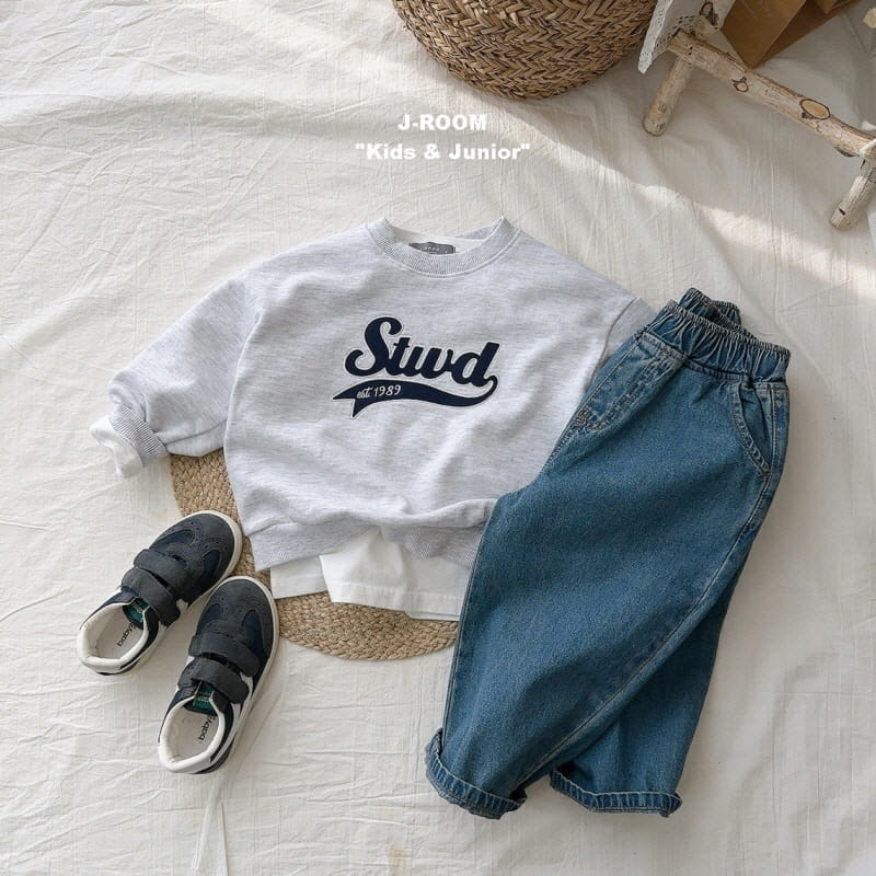 J-Room - Korean Children Fashion - #Kfashion4kids - Tin Tin Baggy Denim Pants - 4