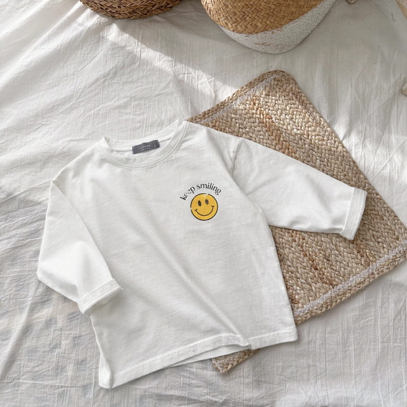 J-Room - Korean Children Fashion - #littlefashionista - Lounge Smile Tee - 8