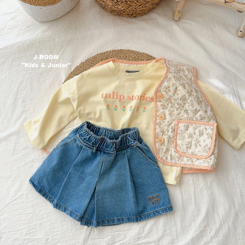 J-Room - Korean Children Fashion - #magicofchildhood - Tulip Crop Tee - 5