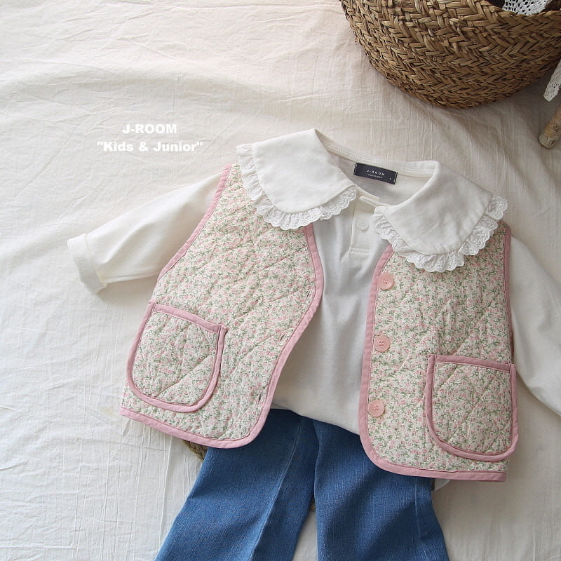 J-Room - Korean Children Fashion - #magicofchildhood - Collar Lace Buddy Tee - 8