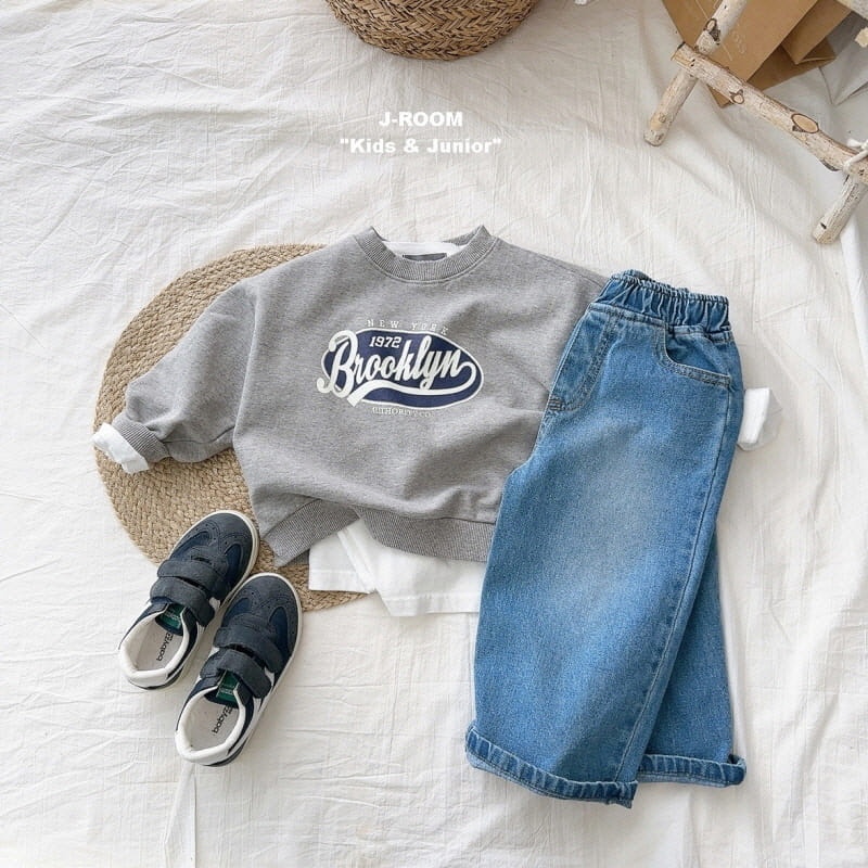 J-Room - Korean Children Fashion - #magicofchildhood - Sand Wide Denim Pants - 6