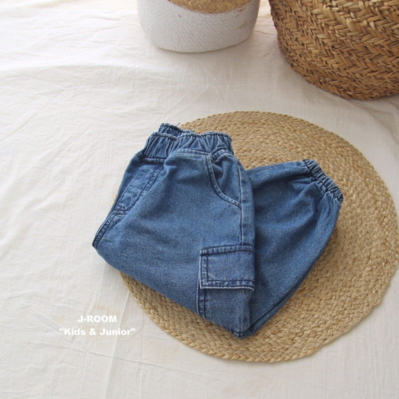 J-Room - Korean Children Fashion - #minifashionista - Denim Gumbbang Jogger Pants - 10