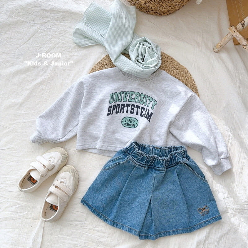 J-Room - Korean Children Fashion - #prettylittlegirls - Wrinkle Denim Skirt Pants - 6