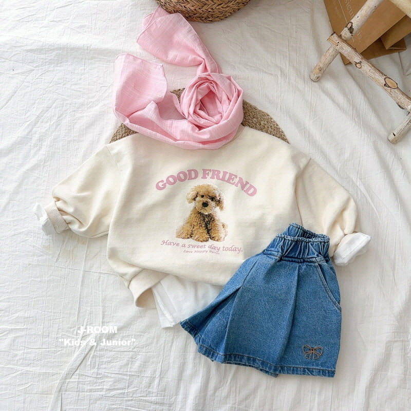 J-Room - Korean Children Fashion - #todddlerfashion - Wrinkle Denim Skirt Pants - 7