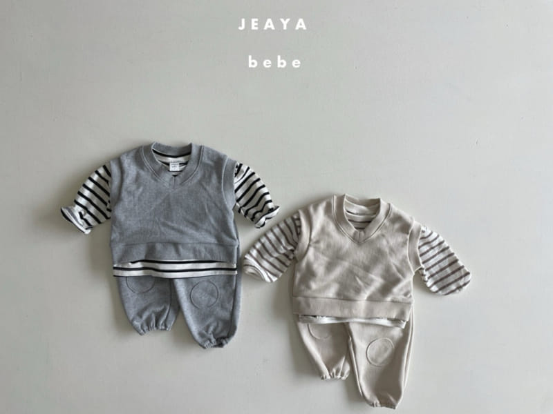 Jeaya & Mymi - Korean Baby Fashion - #babyboutique - Soft Bbang Dduck Top Bottom Set - 2