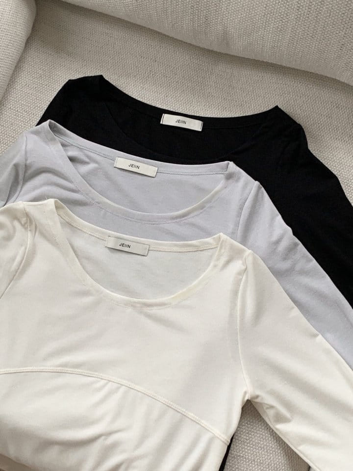 Jeiin - Korean Women Fashion - #womensfashion - Curve Tee - 3