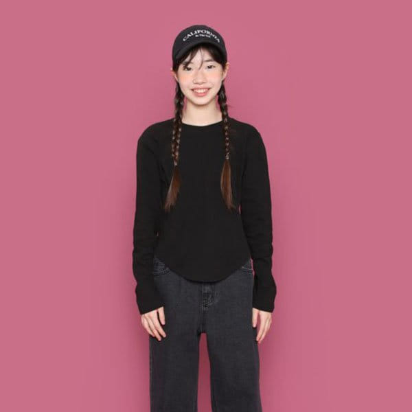 Jenny Basic - Korean Children Fashion - #Kfashion4kids - Rounding Tee
