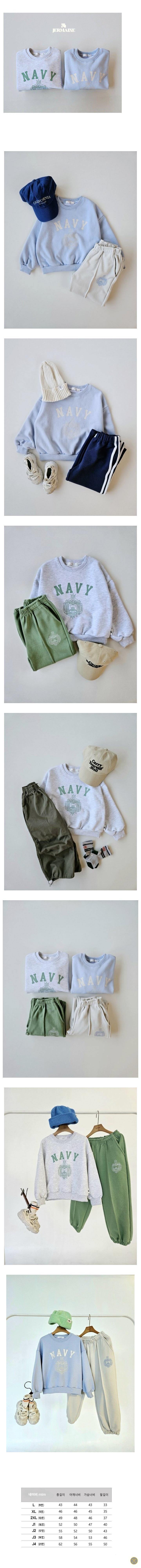 Jermaine - Korean Children Fashion - #Kfashion4kids - Navy Sweatshirt  - 2