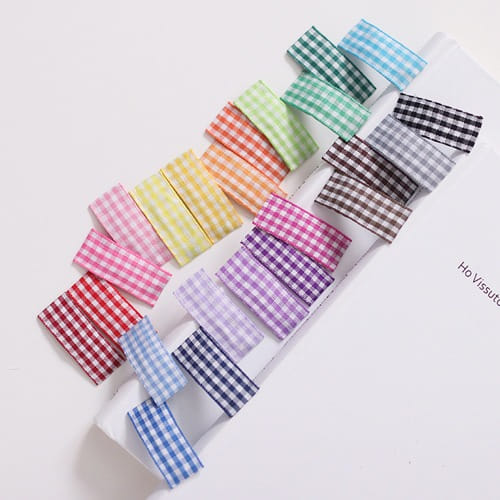 Jireh Bow - Korean Baby Fashion - #onlinebabyboutique - Simple Check Ticking Pin