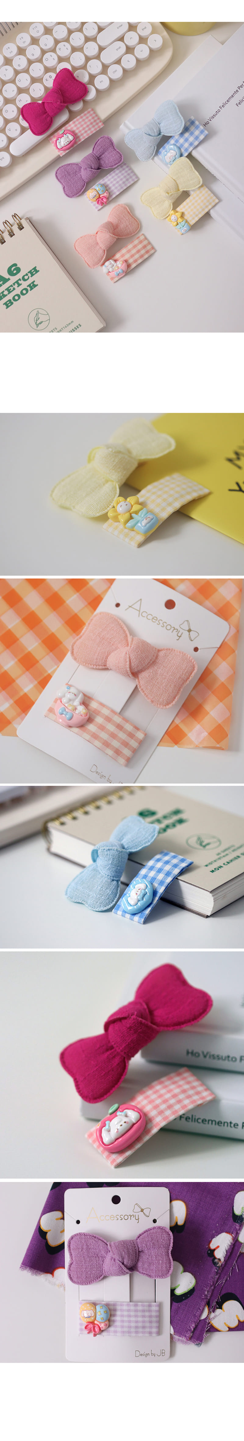 Jireh Bow - Korean Baby Fashion - #onlinebabyshop - League Pin Set - 3