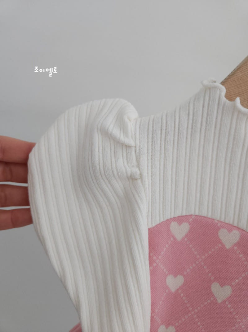 Joyello - Korean Children Fashion - #stylishchildhood - Love Argyle Top Bottom Set - 4