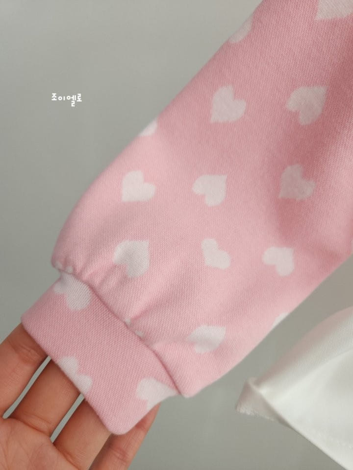 Joyello - Korean Children Fashion - #kidzfashiontrend - Spring Heart Color Top Bottom Set - 8