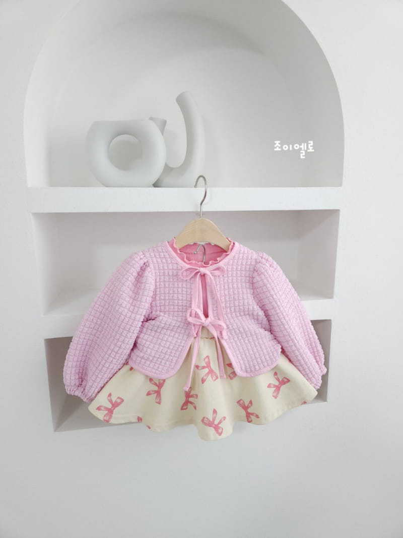 Joyello - Korean Children Fashion - #prettylittlegirls - Embo Cardigan - 5