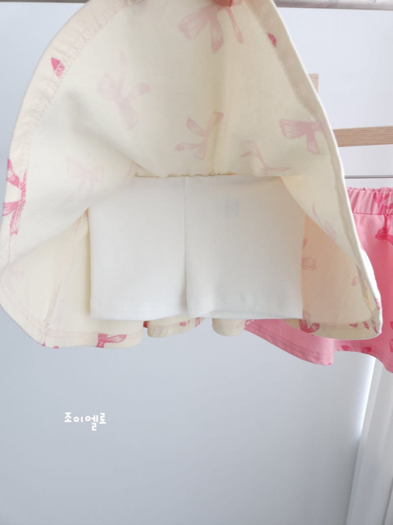 Joyello - Korean Children Fashion - #minifashionista - Spring Ribbon Skirt Leggings - 4
