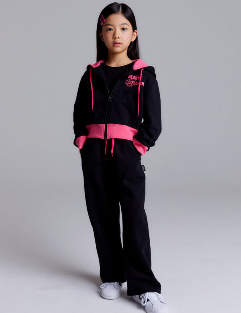 Kokoyarn - Korean Children Fashion - #Kfashion4kids - Flower Hoody Top Bottom Set - 10