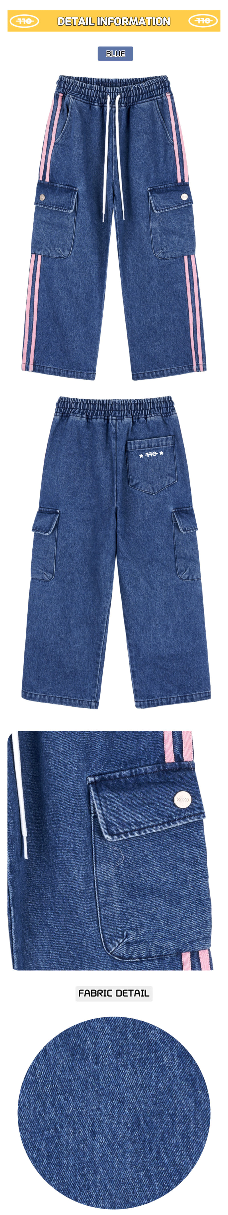 Kokoyarn - Korean Children Fashion - #childofig - City Denim Cargo Pants - 9
