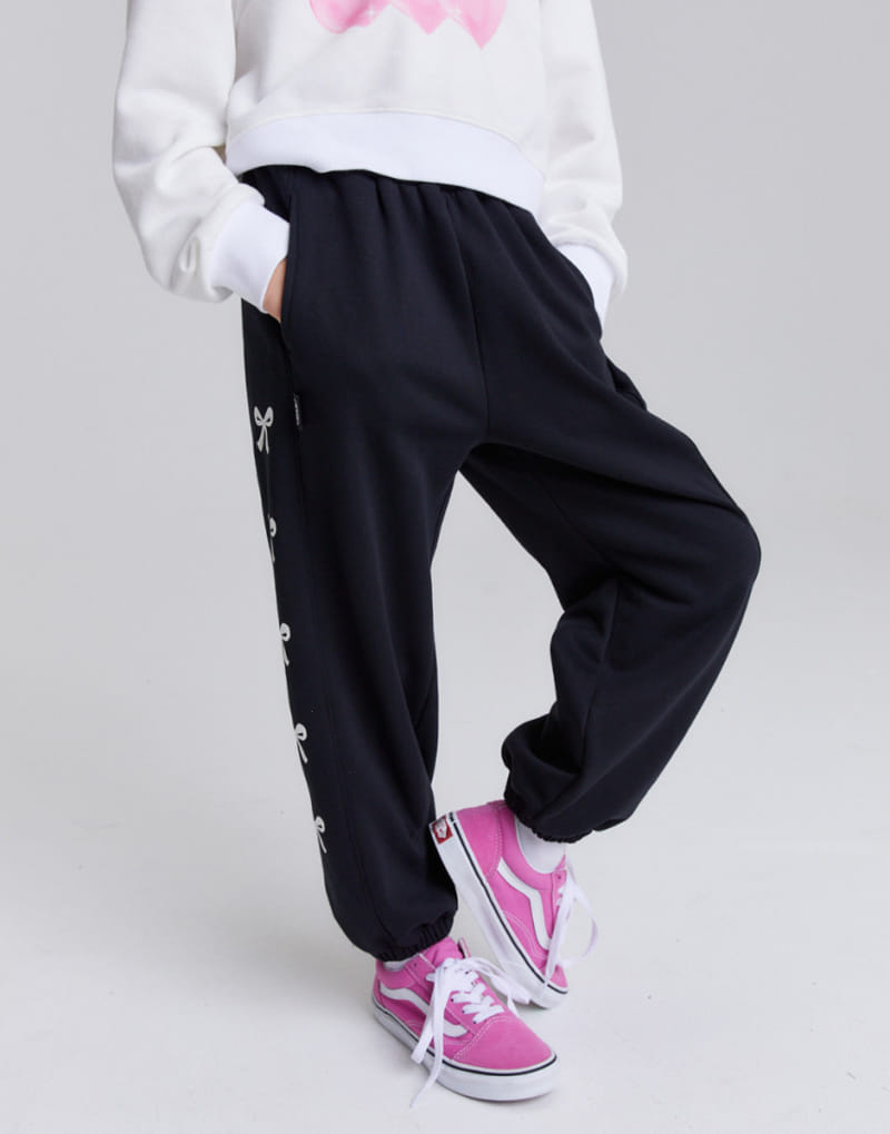 Kokoyarn - Korean Children Fashion - #kidsstore - Ribbon Jogger Pants - 10