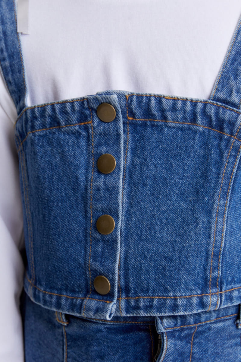 Kokoyarn - Korean Children Fashion - #littlefashionista - Olson Denim Bustier - 8