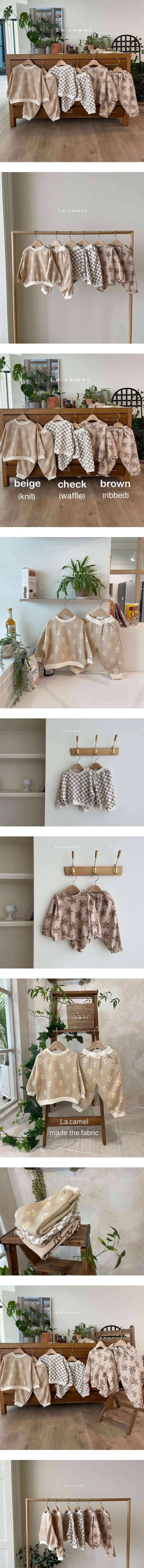 La Camel - Korean Children Fashion - #childofig - Maple Top Bottom Set - 2