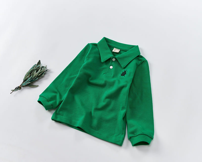 Lamp - Korean Children Fashion - #childofig - Beetle Pk Collar Tee - 3