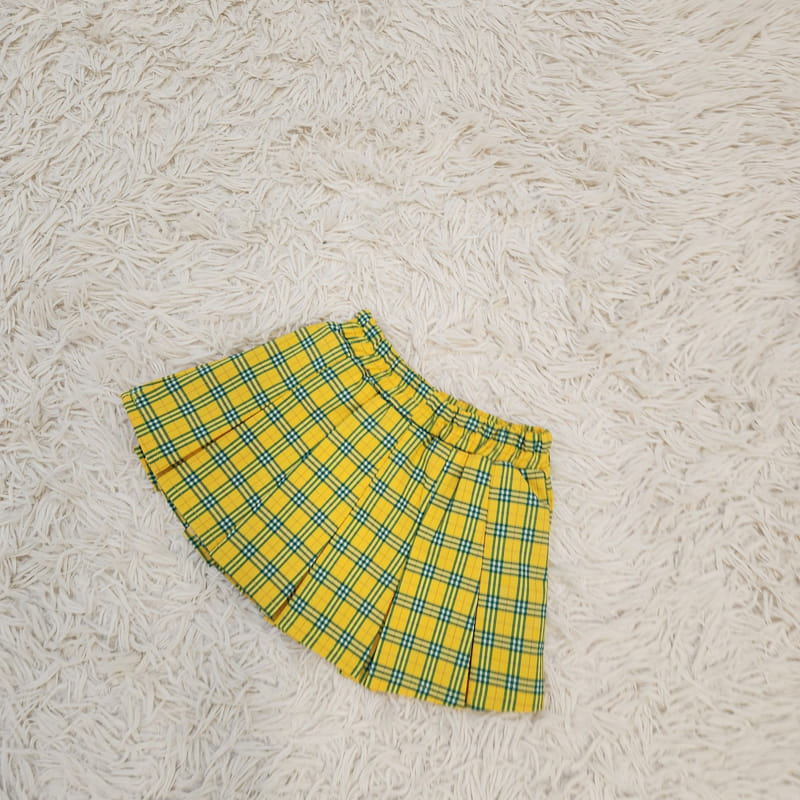 Lamp - Korean Children Fashion - #kidsstore - Check Skirt - 2
