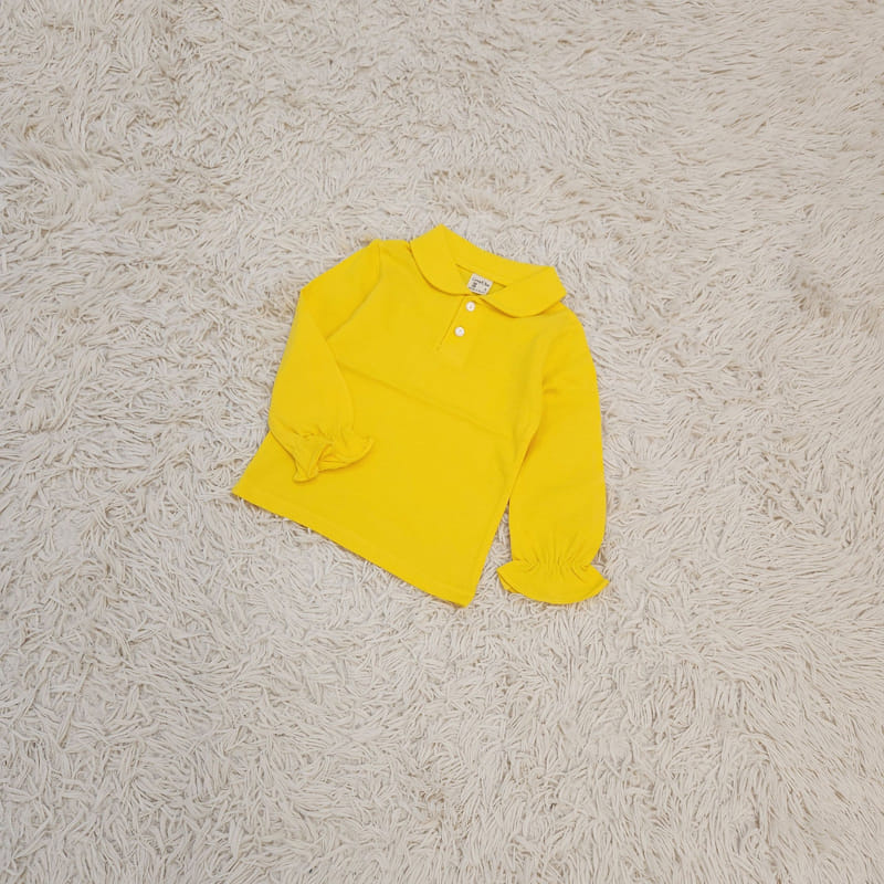 Lamp - Korean Children Fashion - #kidzfashiontrend - Circle PK Collar Tee - 2