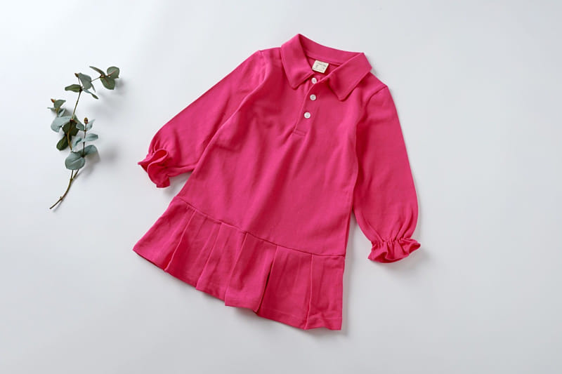 Lamp - Korean Children Fashion - #kidsstore - Washing Wrinkle PK One-Piece - 4
