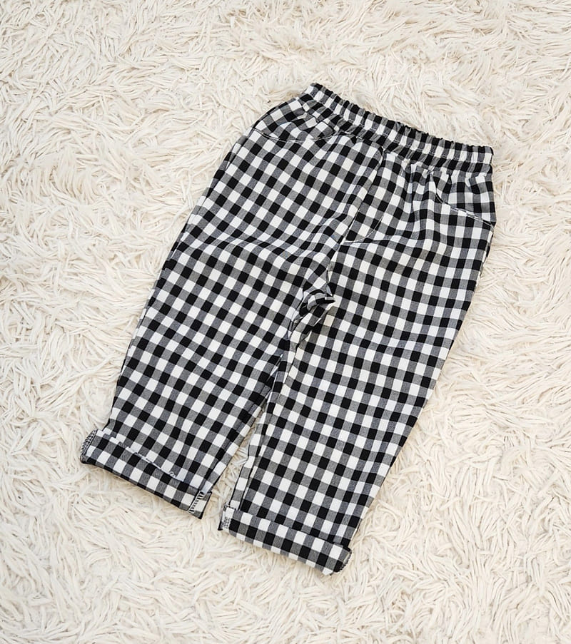Lamp - Korean Children Fashion - #kidzfashiontrend - Check Span Pants