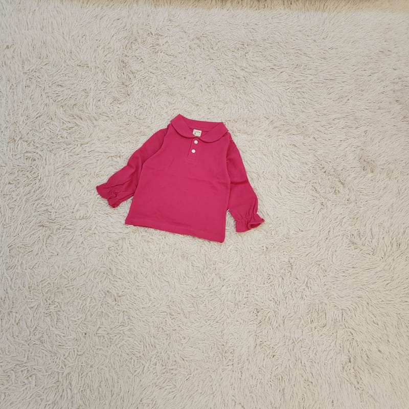 Lamp - Korean Children Fashion - #Kfashion4kids - Circle PK Collar Tee - 4