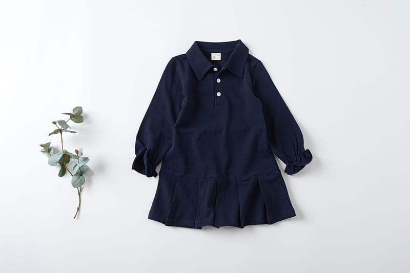 Lamp - Korean Children Fashion - #littlefashionista - Washing Wrinkle PK One-Piece - 6