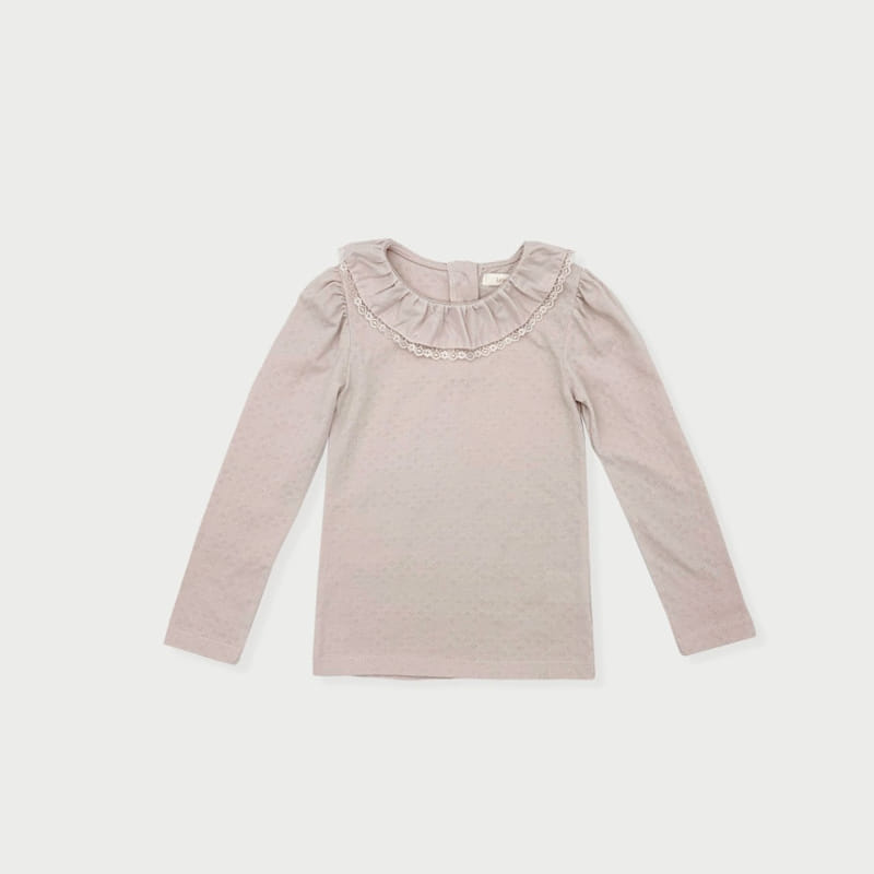 Le Bev - Korean Children Fashion - #Kfashion4kids - Bella Lace Frill Tee - 2